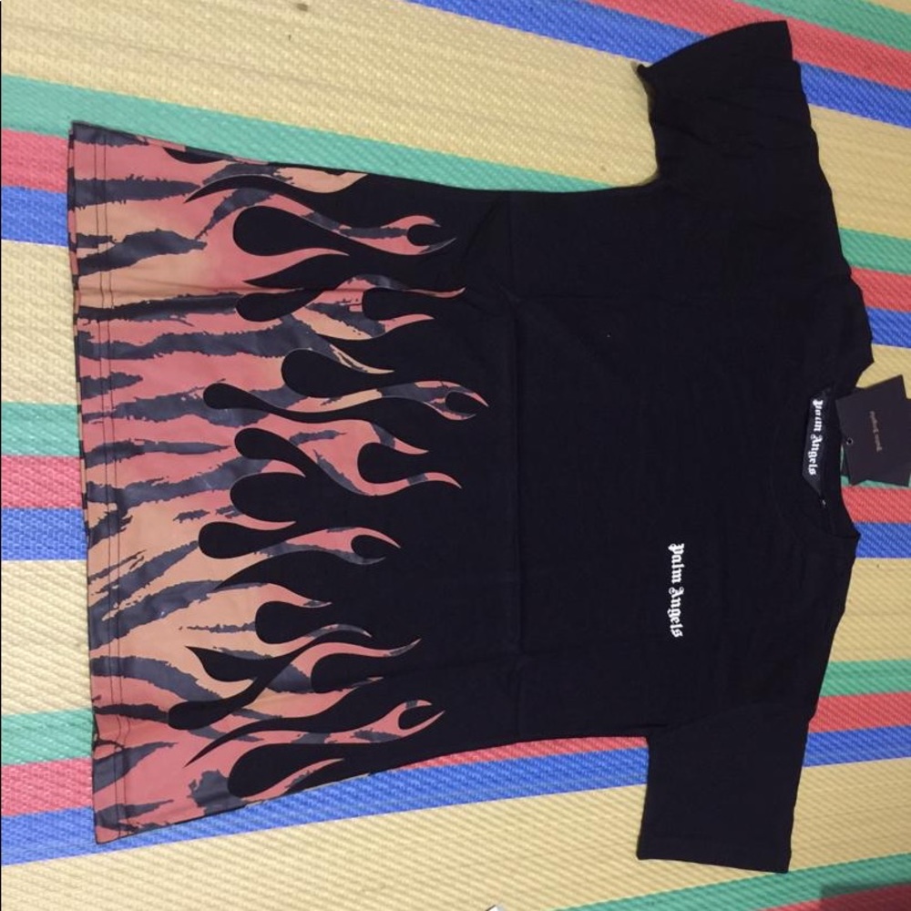 Palm Angels Flames T Shirt